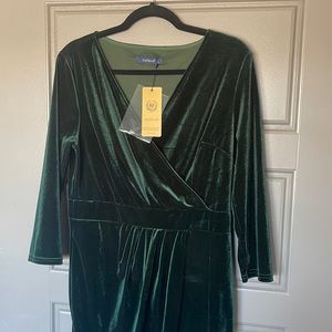 Green Velvet Dress NWT!